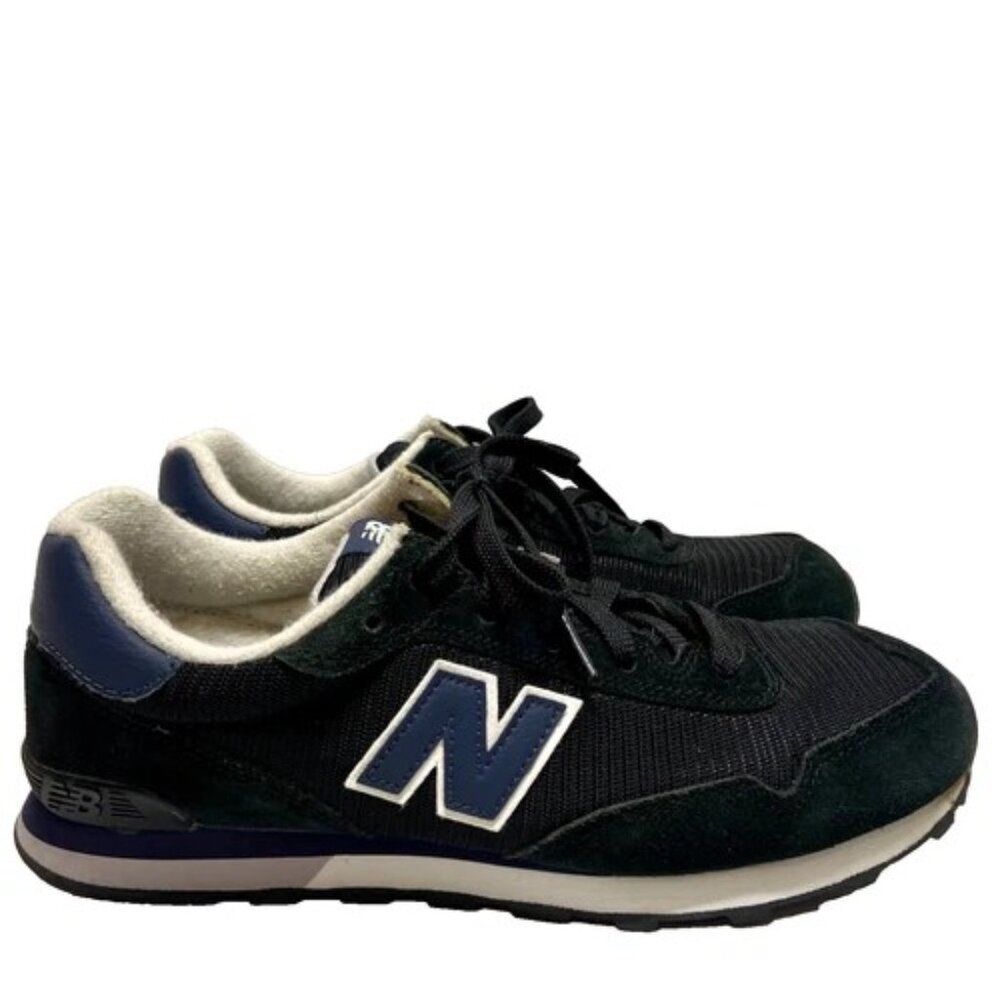 New Balance Shoes Boy's Size 5 Blue Black 515 Classic‎ Suede Sneakers GUC